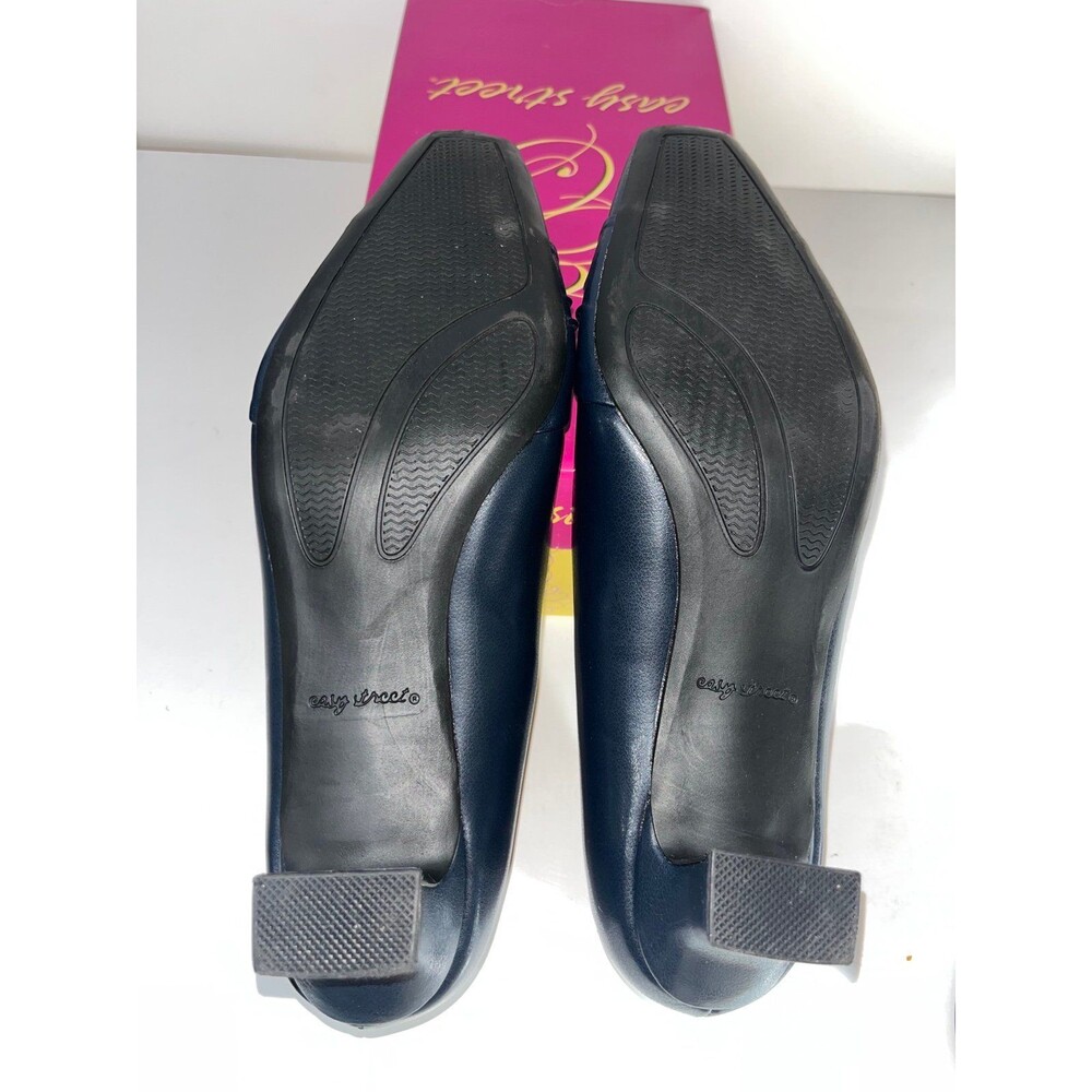 Easy Street Women's Waive New Navy Square Toe Kitten Heel Pumps Size 8.5M - Picture 6 of 8